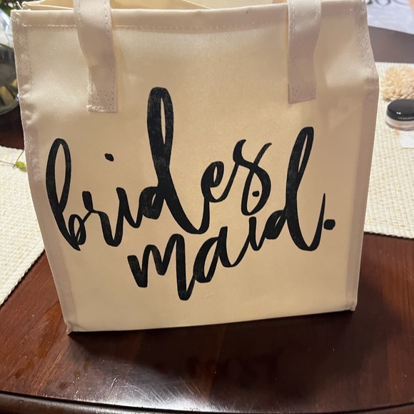 Handbags - Bridesmaid Cream canvas  Tote Bag